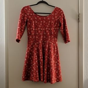 Floral Print Skater Dress